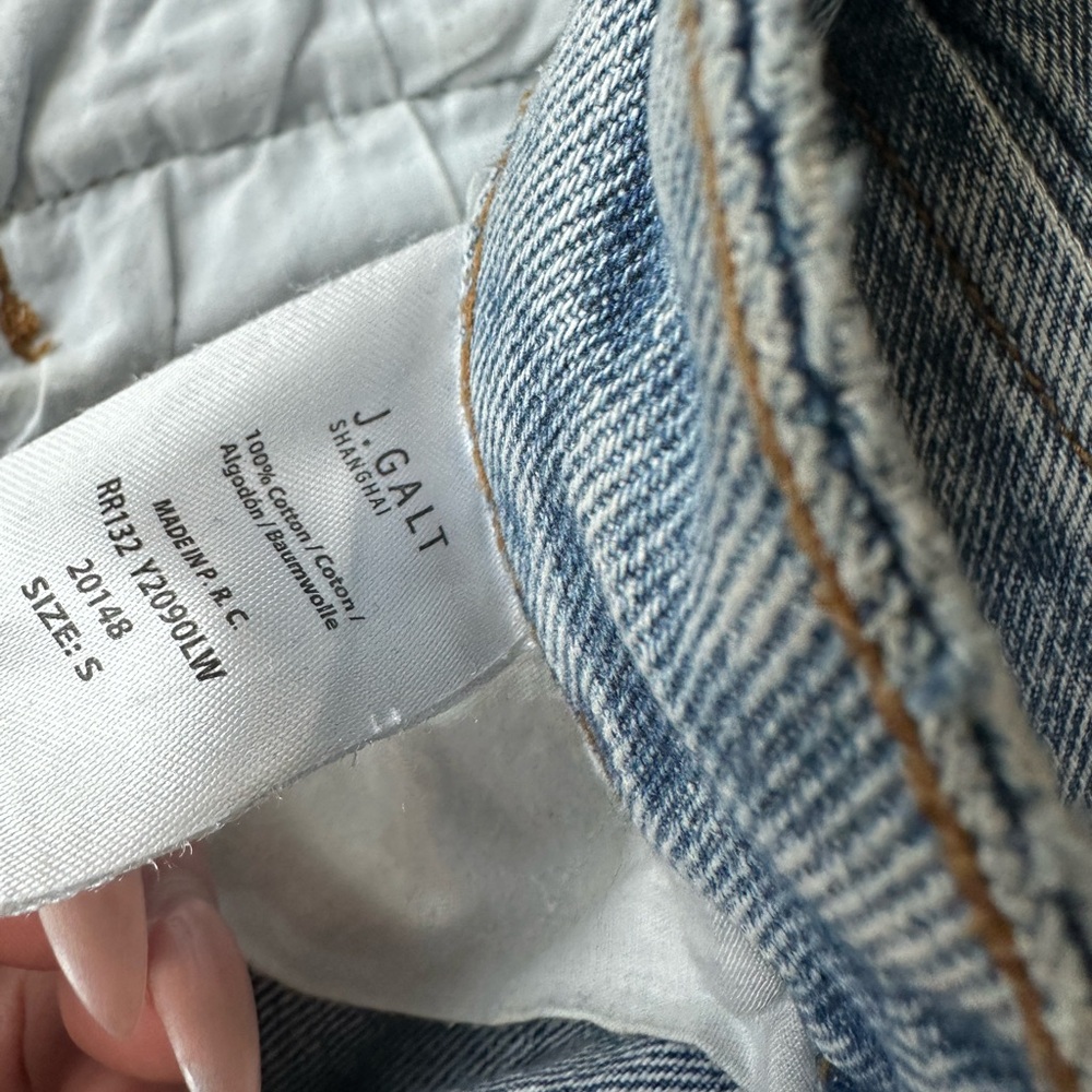 VINTAGE John Galt Light Blue Low Rise Jeans one size fits like S NWOT - Picture 7 of 9